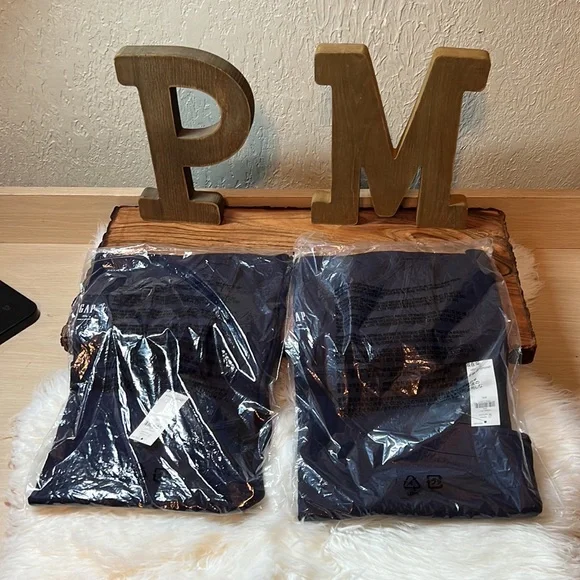 Gap Factory Size 2X Navy Slim Fit Ribbed Tank Top Lot of 2 - Picture 12 of 13